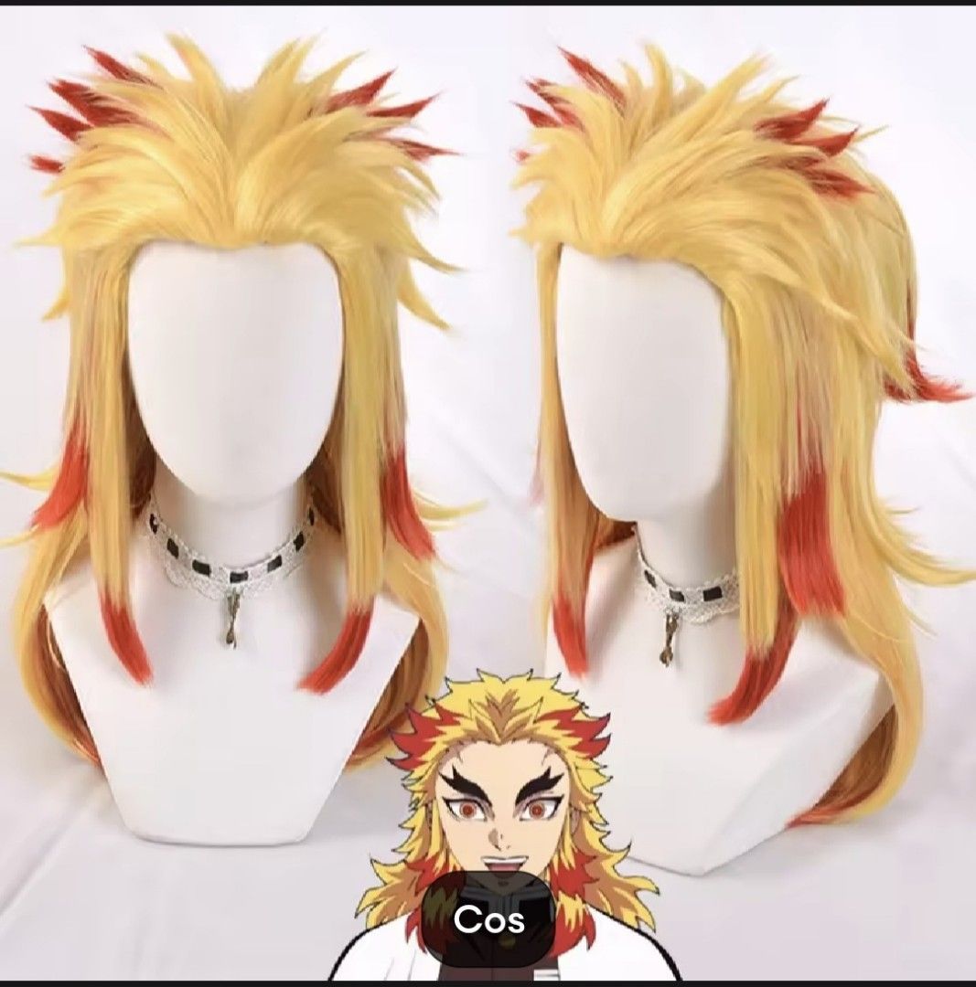 Rengoku Costume (Category: Babies & Kids Fashion) located in Manila. Submitted by kez0020 (Listing ID 1363945904, Image 2). Description: *used once. *all in complete costume. *included wig and sword. *fit to 9-11 years old..