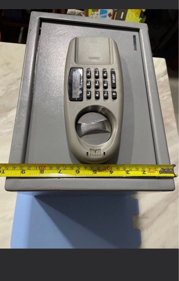 Safe locker (Category: Safe) located in Singapore. Submitted by priyankadi94870 (Listing ID 1363974900, Image 2). Description: Masters Pwd 123456 works and u can reset to new ur own reset Pwd Both ur Pwd n master 123456 works to open Else u can find out how to reset master Pwd I don’t know how to reset master Pwd or Replace the locker to new digital locker for 100$ But metal quality n heaviness is good for safety .