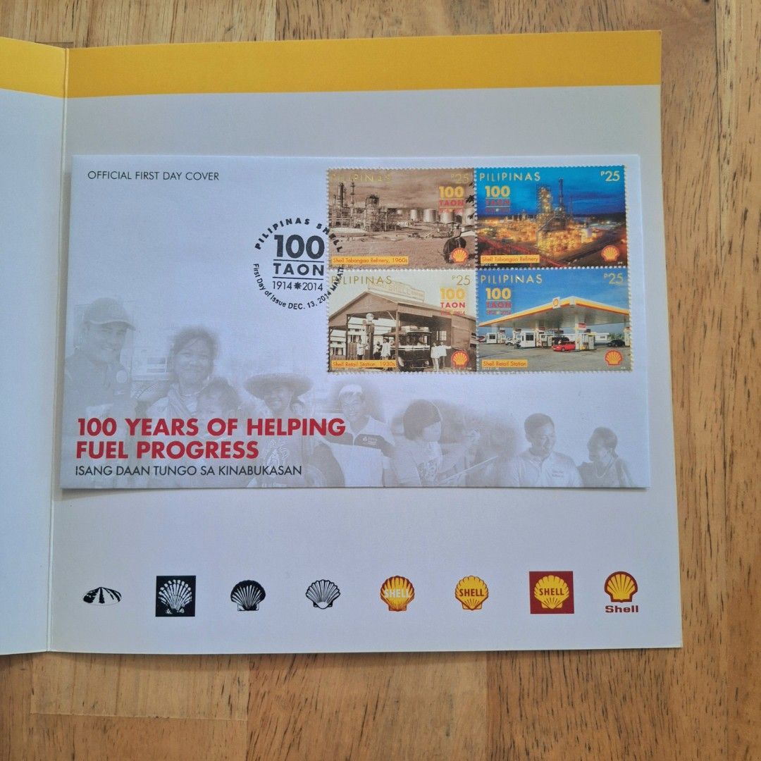 Shell Centennial Commemorative Stamp Collection (Category: Stamps & Prints) located in Makati City. Submitted by celybee (Listing ID 1363945951, Image 2). Description: Shell Commemorative Stamp Collection Original, Excellent Condition Unused, No Issue RFS: Decluttering Loc Makati Pickup, J&T or LBC Additional SF.