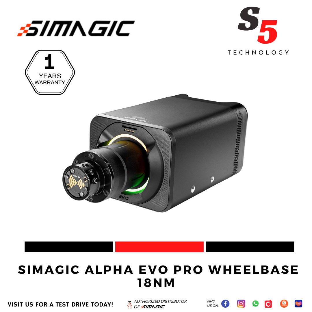 Simagic Alpha EVO Pro Direct Drive 18Nm / simagic wheelbase / simagic ...