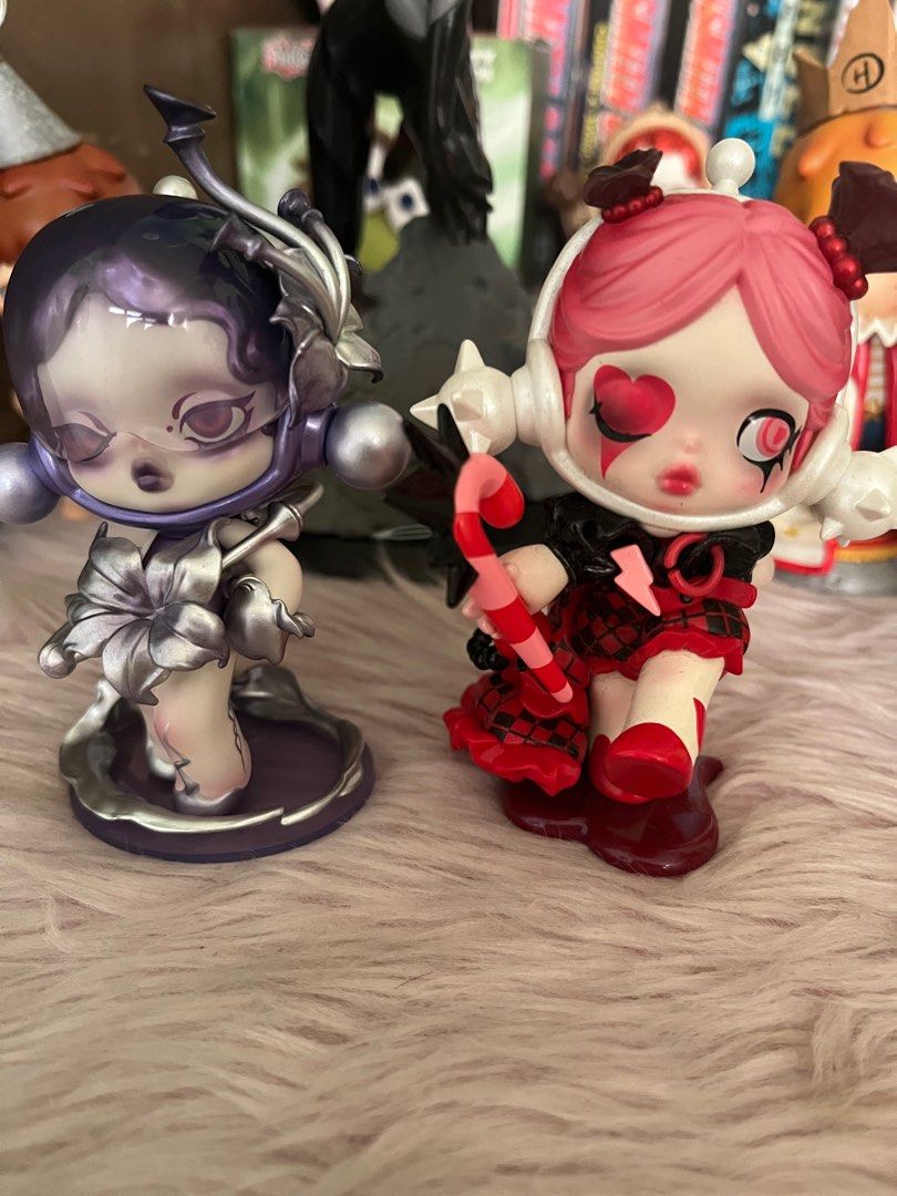 Skullpanda bundle (Category: Designer & Blind Box Toys) located in Carmona. Submitted by sighhhjussss (Listing ID 1364058485, Image 2). Description: -both includes the card and the box and the foil - in very good condition since naka display lang -rfs:downsizing .