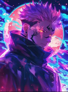 Sukuna Metal Print | HD Anime Wall Art | Premium Metal Poster | Jujutsu Kaisen - 012- A4 Size