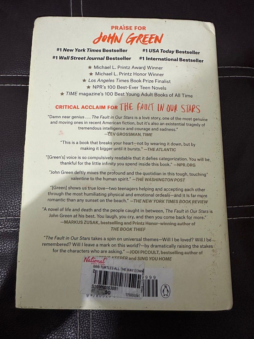 Turtles All the Way Down by John Green (Category: Storybooks) located in Makati City. Submitted by ralfunny (Listing ID 1364004477, Image 2). Description: Hardbound..