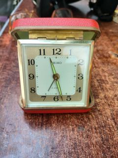 Vintage Seiko mechanical travel alarm clock very mint condition Php1,300.