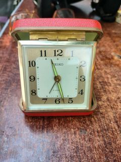 Vintage Seiko mechanical travel alarm clock very mint condition Php1,300.