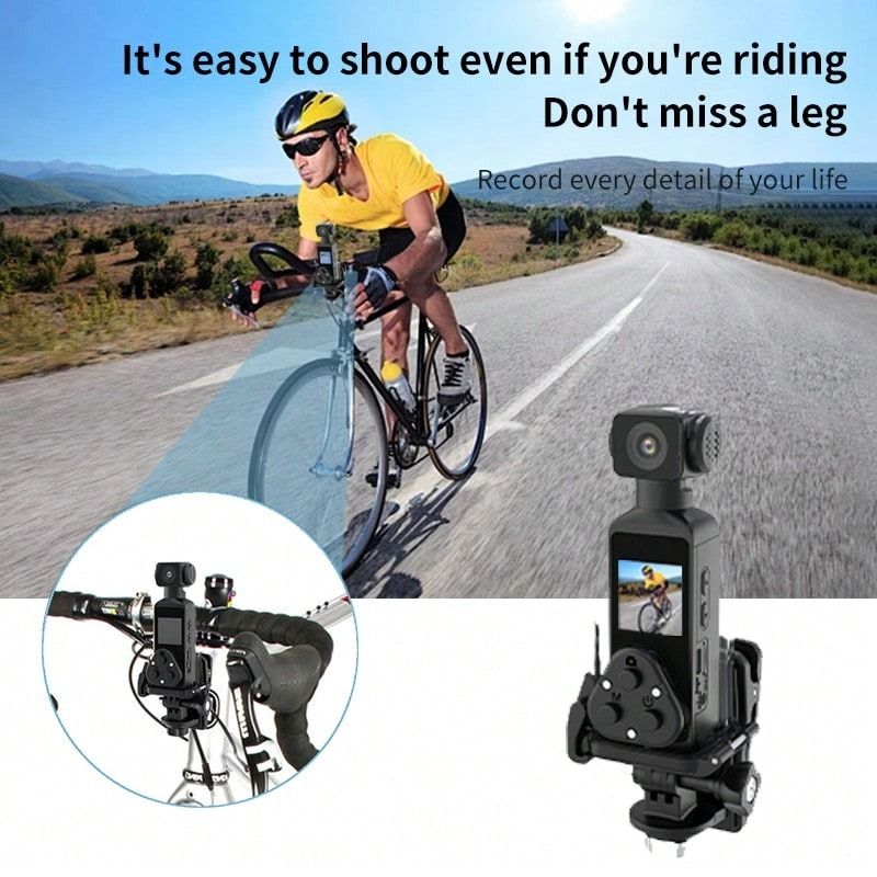 4K USB Rechargeable 270 Degree Rotatable Video Camera With 1.33" CMOS, Stabilization, Suitable For Vlogging, Live Streaming, Video Recording62864720899331111