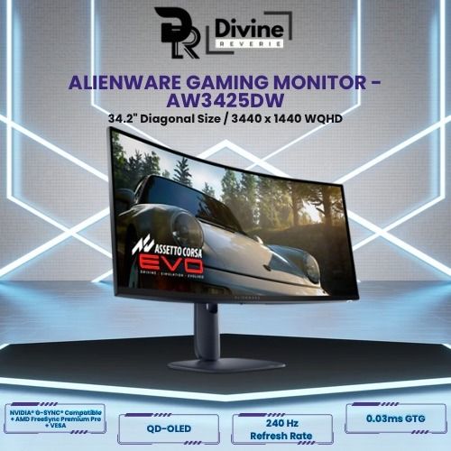 Alienware 34 240Hz QD-OLED Gaming Monitor - AW3425DW63224764931331118