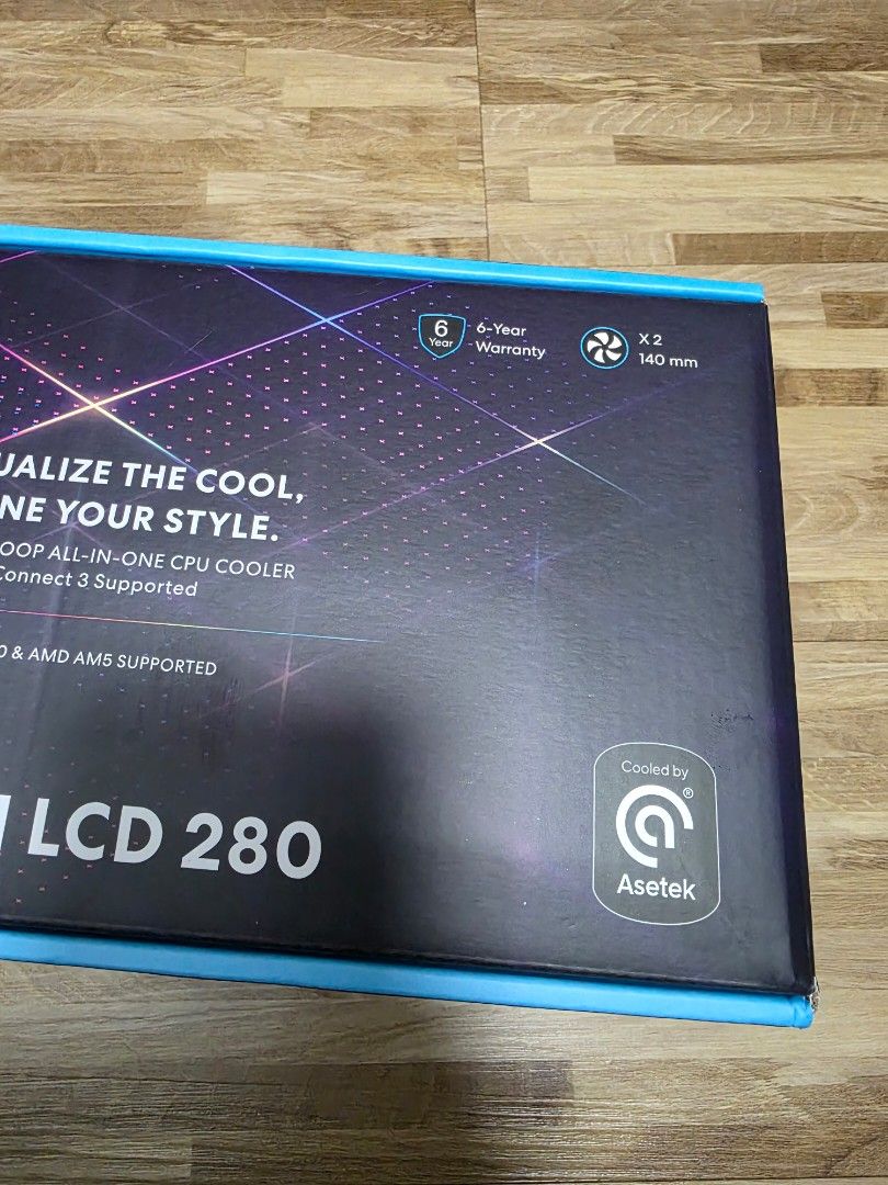 Asetek Gen 8 : Lian Li 280 Galahad 2 LCD AIO Liquid Water Cool Pump for AM5 / AM4 / LGA1700 / LGA185163073564667521113