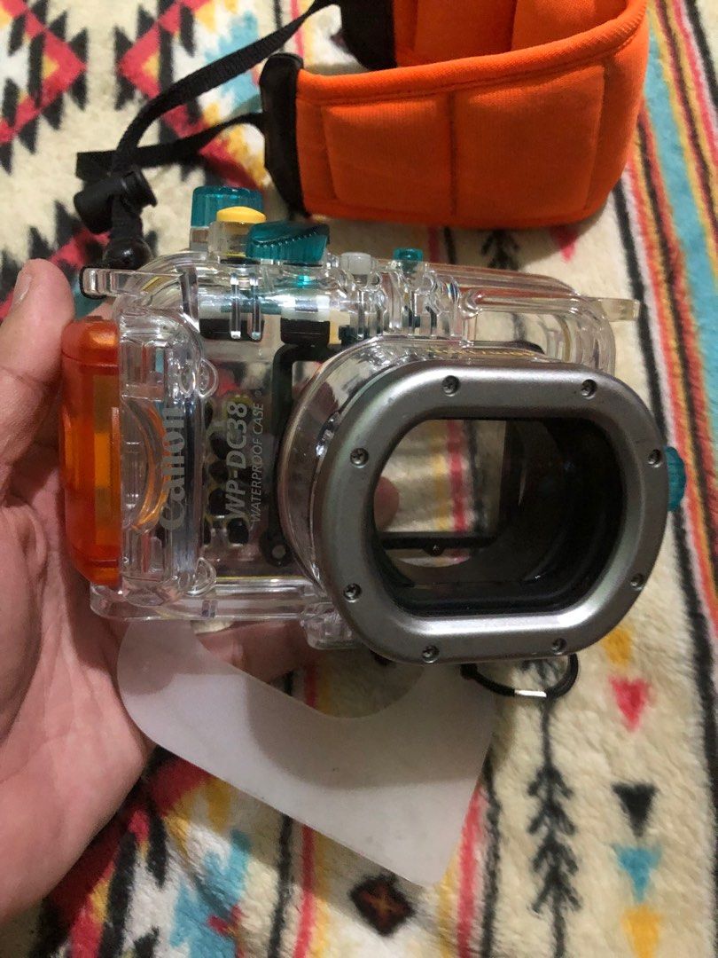 Canon WP-DC38 underwater water proof case (Category: Dry Boxes & Cabinets) located in Quezon City. Submitted by markgolveo (Listing ID 1364198989, Image 3). Description: Canon WP-DC38 underwater water proof case.