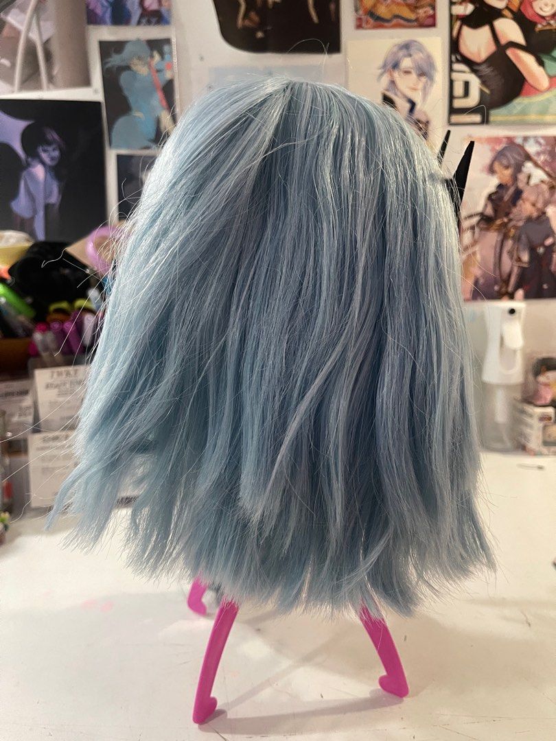 Eula Genshin Impact Wig and Cosplay Set (Category: Sets or Coordinates) located in Quezon City. Submitted by fshigetos (Listing ID 1364209757, Image 3). Description: Styled Wig + Cosplay size s-m missing number 12 (see last image) slight flaw, small stain on sleeve (see 7th image) can send more images via dm can do meetup in Quezon City.