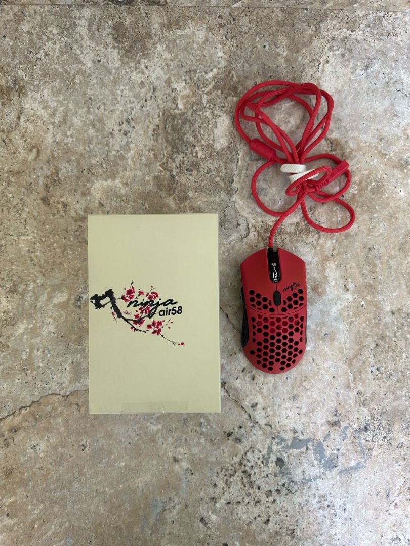 Finalmouse Ninja Air58 Cherry Blossom Red, Computers & Tech, Parts ...