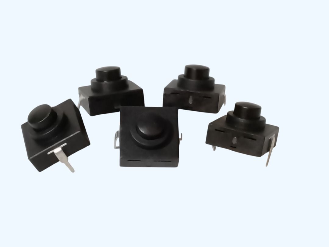 FLASHLIGHT LED LIGHTING SWITCH, 2-PIN ON/OFF PUSH BUTTON SWITCH, 1A 30V 12x12x9.4mm (Category: Electrical, Adaptors & Sockets) located in Quezon City. Submitted by besteinpc (Listing ID 1364116404, Image 3). Description: FLASHLIGHT LED LIGHTING SWITCH, 2-PIN ON/OFF PUSH BUTTON SWITCH, 1A 30V 12x12x9.4mm FEATURES: 👉Rated voltage: 30V 👉Rated current: 1A 👉Contact resistance :≤200mΩ 👉Insulation resistance :100mΩ 👉Action force: 700+100gf 👉Servic