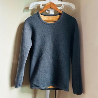 Classic Men's Gray Yellow Polo Shirt Sweater & Men's Autumn/Winter Fleece Thick Coat | Warm Long Sleeves | Turndown Collar | Button Detail | Cozy & Stylish Winter Tops | Casual & Trendy Outerwear | Perfect for Cold Weather