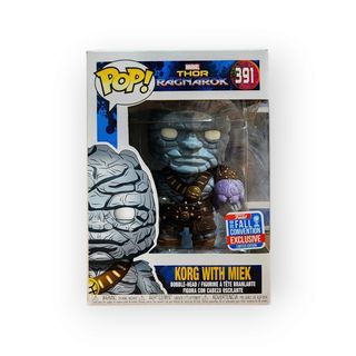 FOR SALE: Funko Pop! Marvel: Thor Ragnarok - Korg with Miek Fall Convention sold by FJL Collectibles