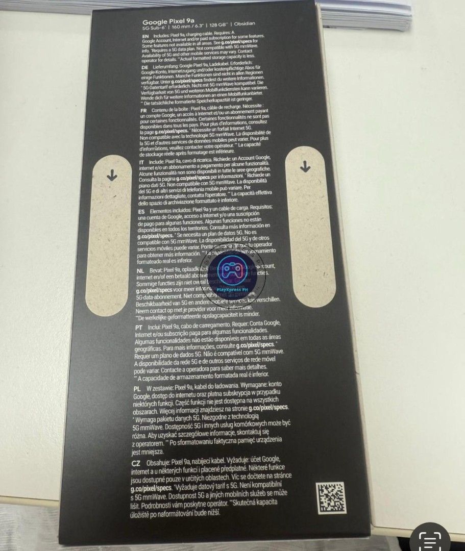 Google Pixel 9a 128GB US Variant Brand New Sealed Pack (Category: Android) located in Pasay City. Submitted by playxpressph (Listing ID 1364216634, Image 3). Description: Google Pixel 9a 128GB US Variant Brand New Sealed Pack Magic made simple Price: 31,990 15 Days Warranty Freebies: ✅ 2 Tempered Glass ✅ 1 Clear Case ✅ 1 Ugreen 20w Adapter Mode of Payment Cash, Gcash, Bank Transfer 🤝 Meetup: Newport City, Glorietta 4, Makati. CBTL BGC High Stree