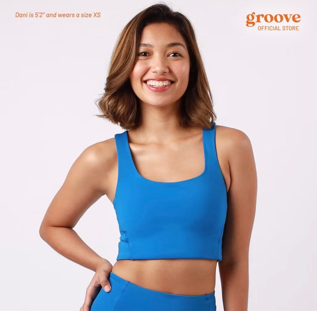 Groove Activewear Basic Tank Bra (Blueberry) in S (Category: Activewear) located in Quezon City. Submitted by alimo13 (Listing ID 1364169926, Image 1). Description: Groove Activewear Basic Tank Bra Color: Blueberry Size S Only used once RFS: too many sports bra/tanks.