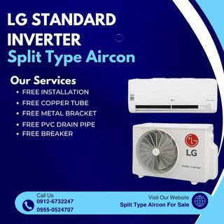 LG SPLIT TYPE AIRCON BRANDNEW SEALED FREE INSTALLATION