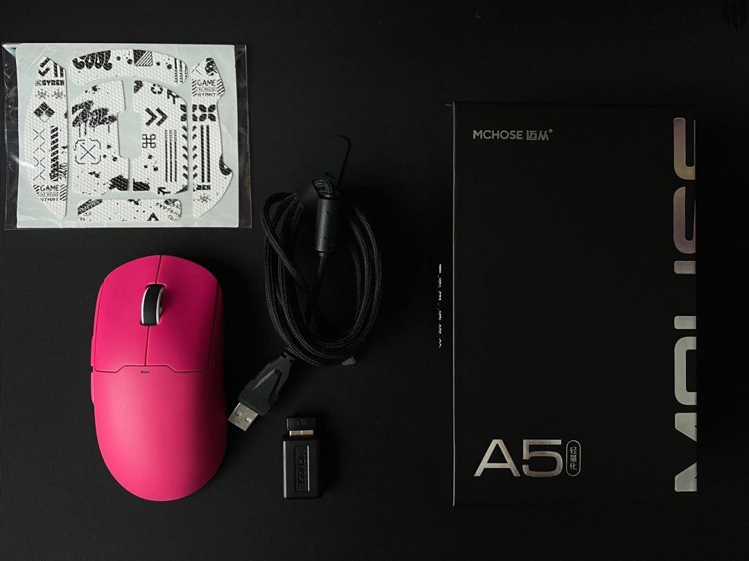 MCHOSE A5 Ultra Wireless Gaming Mouse [ Magenta ], Computers & Tech ...
