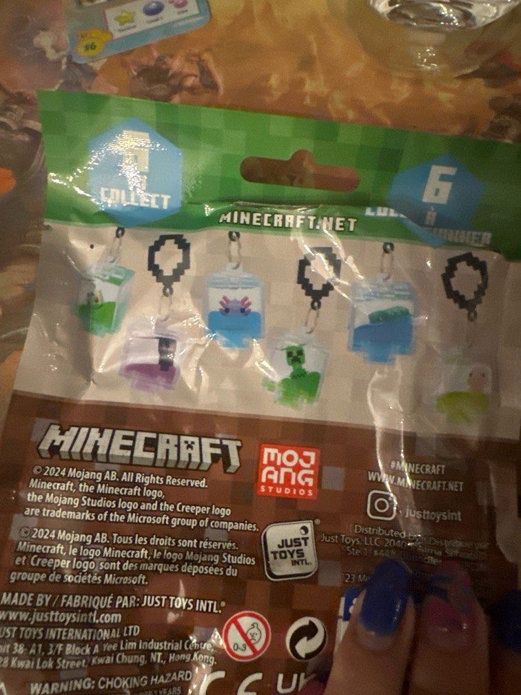 Minecraft keychain, Hobbies & Toys, Toys & Games on Carousell