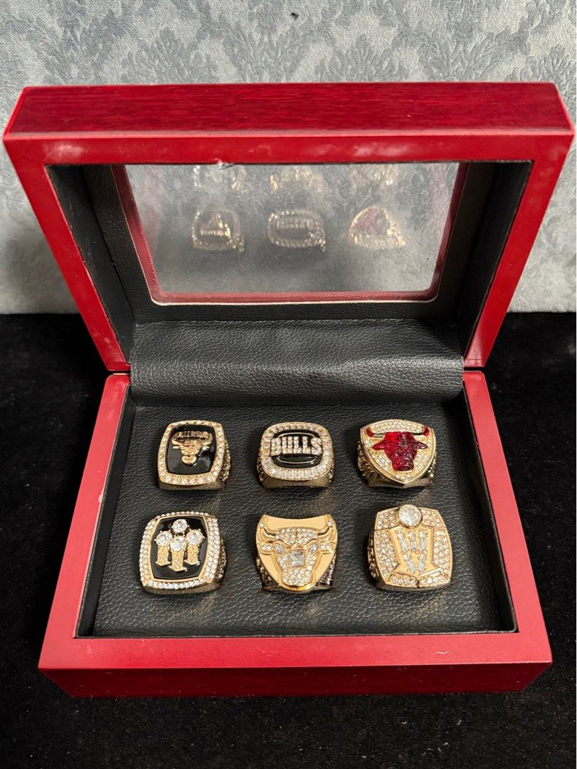 NBA Championship Rings - Michael Jordan Set, Hobbies & Toys ...