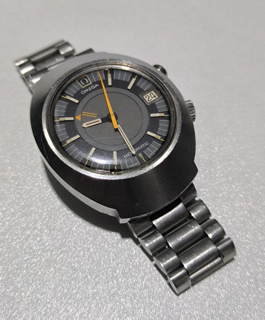 Omega Seamaster Memomatic (Category: Luxury Watches) located in Taguig. Submitted by j_watches007 (Listing ID 1321907345, Image 3). Description: Authentic Secondhand ⌚ Vintage Used Watch Omega Seamaster Memomatic Automatic / Self winding mech Swiss Made Stainless Steel YOR 1970's 40MM Original Bracelet 7 inch. plus wrist size slightly negotiate ' Watch Only ' DISCLAIMER: IT'S USED WATCHES EXPECT OF SOME SCRATCHES/SIGNS OF USAGE & PLEASE MANAGE YO