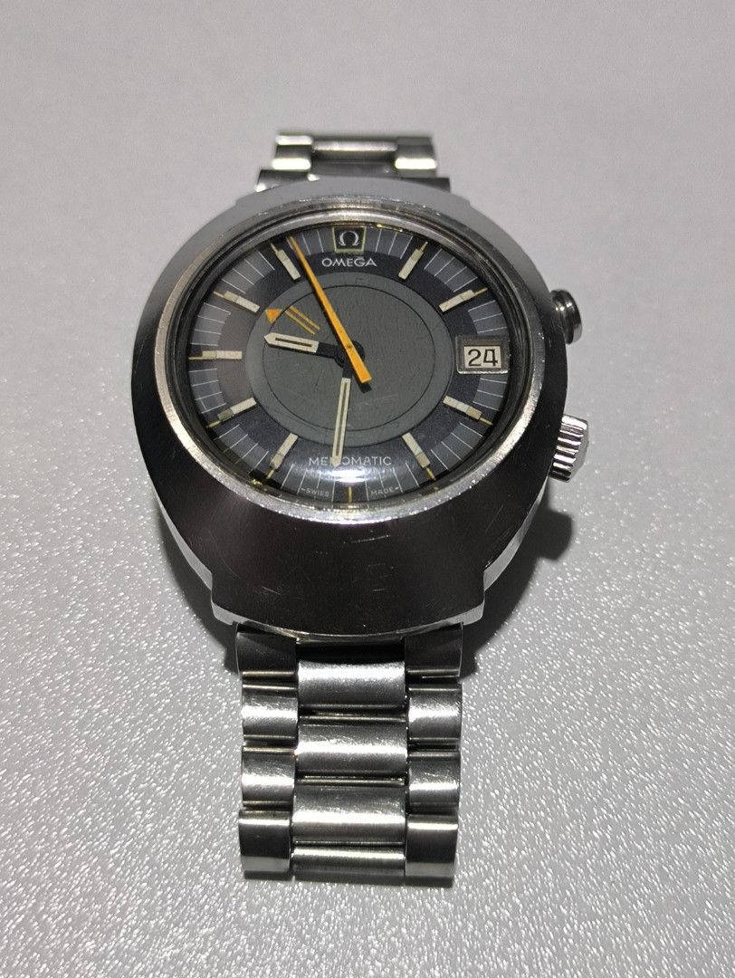 Omega Seamaster Memomatic (Category: Luxury Watches) located in Taguig. Submitted by j_watches007 (Listing ID 1321907345, Image 2). Description: Authentic Secondhand ⌚ Vintage Used Watch Omega Seamaster Memomatic Automatic / Self winding mech Swiss Made Stainless Steel YOR 1970's 40MM Original Bracelet 7 inch. plus wrist size slightly negotiate ' Watch Only ' DISCLAIMER: IT'S USED WATCHES EXPECT OF SOME SCRATCHES/SIGNS OF USAGE & PLEASE MANAGE YO
