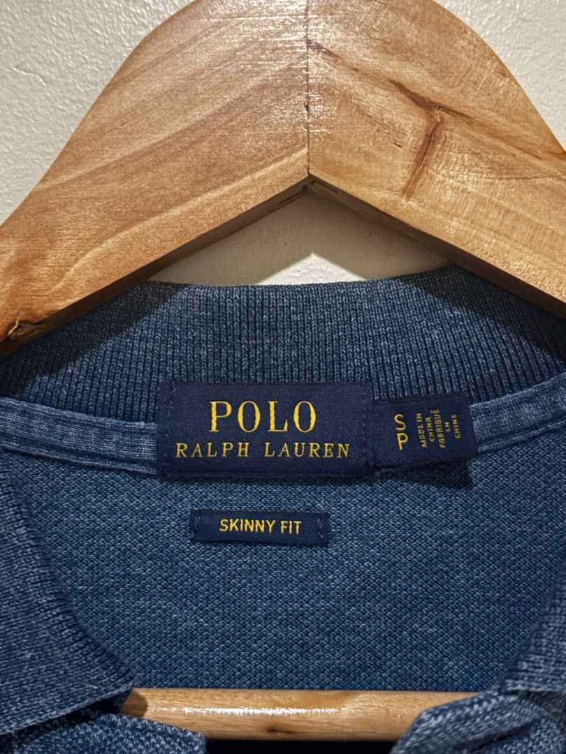 Ralph Lauren Denim Paint Splatter Polo (Category: Shirts) located in Cabuyao City. Submitted by madwears (Listing ID 1364185590, Image 3). Description: Dimensions Length: 23.5 inches front, 25 inches back Chest/ Width: 17 inches No issues, in good condition 📍Cabuyao, Laguna Open for meetups around Laguna and can do shipping also..