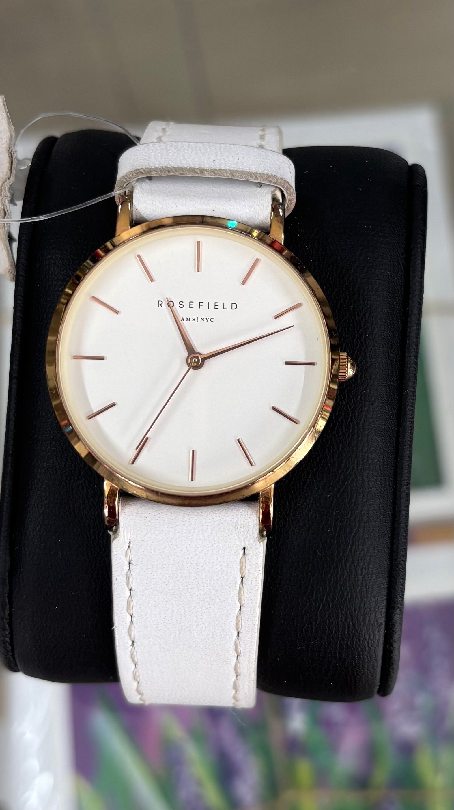 Rosefield Watch (Category: Watches) located in Singapore. Submitted by redcrossshop (Listing ID 1364080988, Image 1). Description: The West Village collection is inspired by the iconic New York neighborhood. The velvety nubuck leather straps give the watch a city character. Support the go green movement and give pre-loved items a second life. Do Shop for a good Cause. Self-collection at: Red Cross House 15 Penang Lane Singapore 238486 Mon-Fri 10a