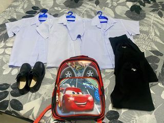 School Uniform Bag and Shoes For Kinder/Grade 1