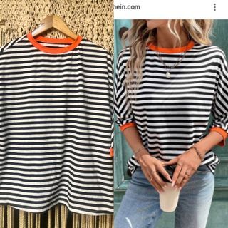 Shein solid pattern casual top