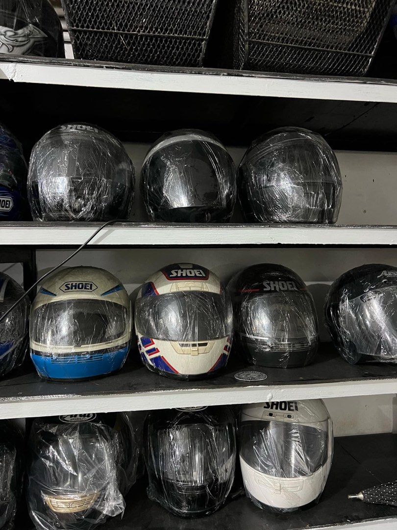 Shoei & Arai Helmets (Category: Helmets and other Riding Gears) located in Pasig City. Submitted by bootsoftravel_ph (Listing ID 1364135575, Image 3). Description: Shoei & Arai Helmets For sale Price ranges 5.5k-7k May mga issues po like, scratches, no inside foams etc. Pa encircle nalang po ng gusto nyo , then I’ll send the detailed pictures. Can do meetups; Pasig, Mandaluyong, Marikina, Manila, Taguig, Taytay, Cainta *Could also do shipping(lal