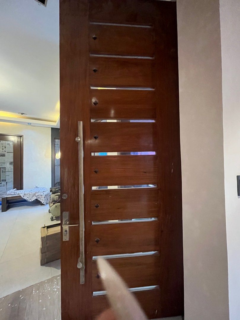 Solid Wood Narra (Category: Locks, Doors & Gates) located in Mandaluyong City. Submitted by ashantihehe (Listing ID 1362531754, Image 2). Description: Negotiable 10 FT Solid Wood Door Made of Narra What you see is what you get.