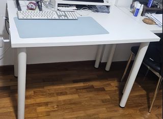 IKEA Desk, white，120x60 cm LAGKAPTEN / OLOV, Furniture