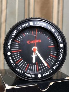 Vintage Canon Lens Battery Operated Quartz Clock Japan