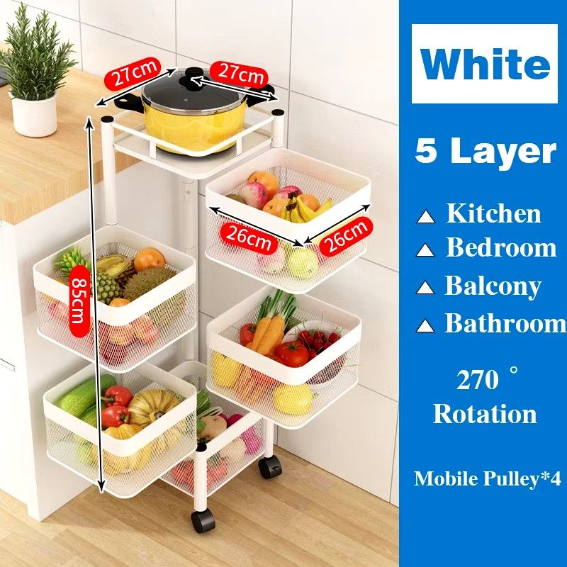 White 5 Layer Organizer Rack Skin Care Kitchen (Category: Storage Boxes & Baskets) located in Quezon City. Submitted by kuku_lhn (Listing ID 1364093099, Image 2). Description: 📍 Manhattan Parkway Tower 1.