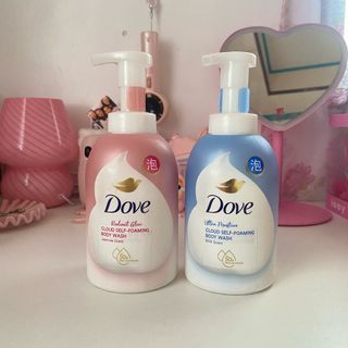 𐙚 DOVE Cloud-Self Foaming Body Wash (radiant glow & ultra moisture) ~ sold as set