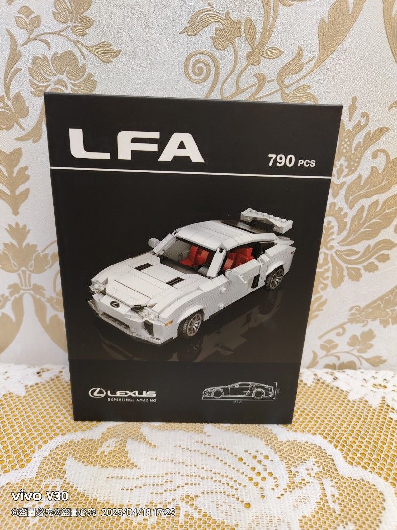 💒全新💒 絕版積木LEXUS 原廠凌志LFA 790pcs 原廠模型跑車1:24 實車比例收藏, 徵收好物在旋轉拍賣
