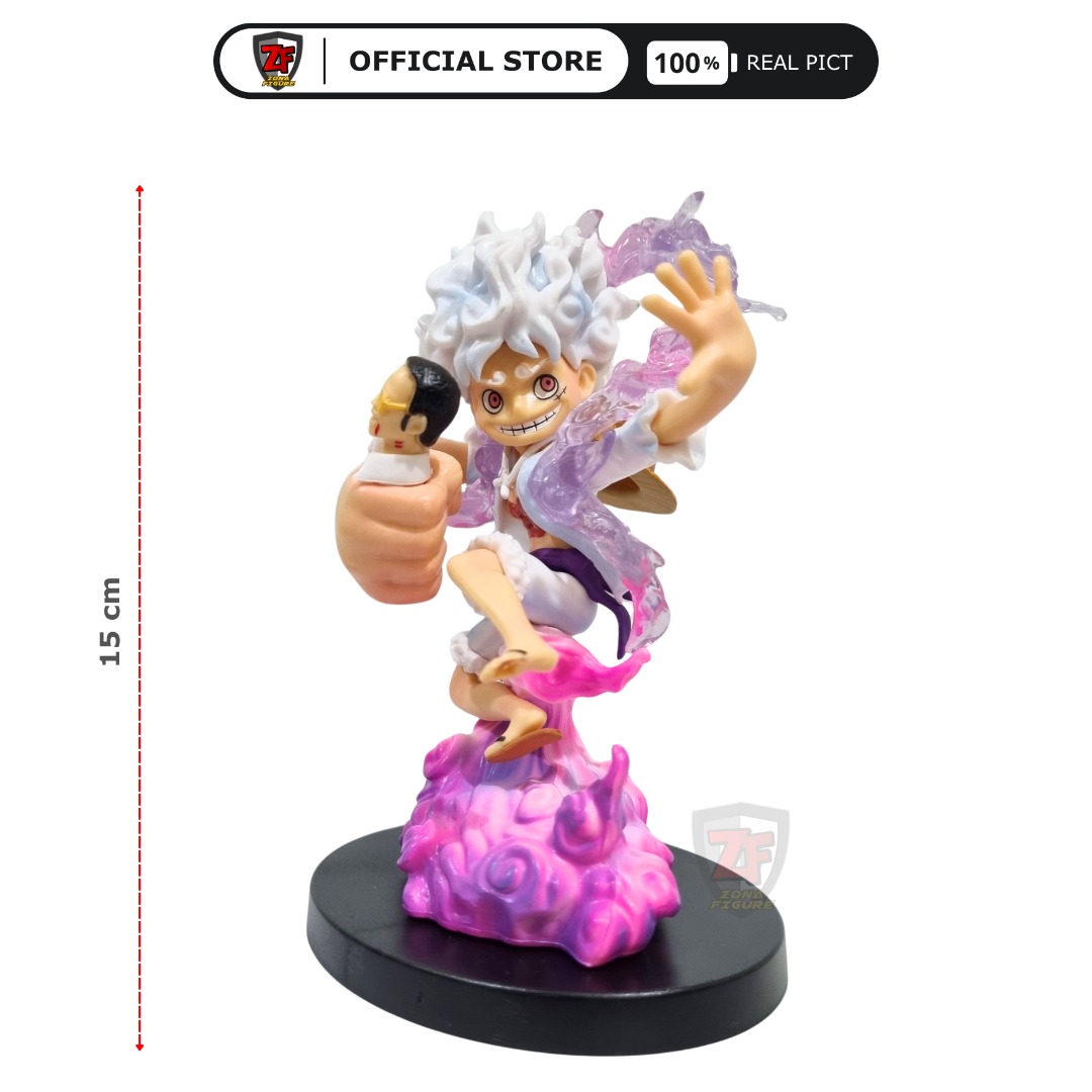 Action Figure One Piece Chibi Monkey D Luffy Gear 5 Pajangan One Piece ...