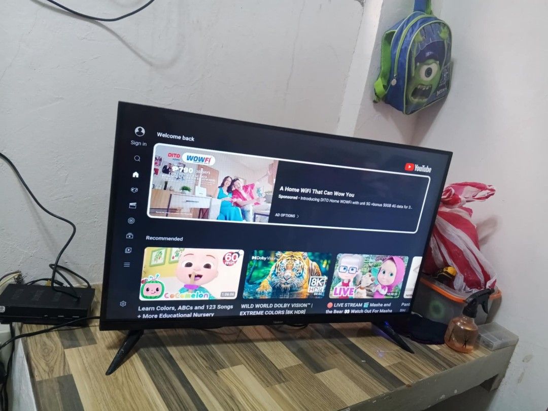 astron smart led tv 32 inches (Category: TV) located in Caloocan City. Submitted by princessyumie (Listing ID 1364313801, Image 3). Description: astron led smart tv 32 inches No issue With remote Include tv stand and remote Location San vicente kiko camarin 4000 #UNLIMITED TEST TO SAWA TEST MUNA BAGO BAYAD!!!!!.... We offer pick up lalamove or cash on deliver......