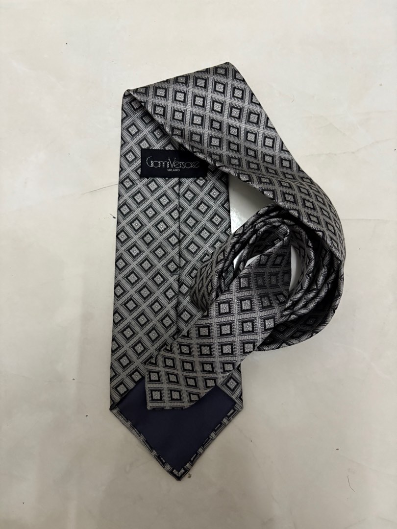 GIANNI VERSACE Red Green Woven Silk Tie main image 1