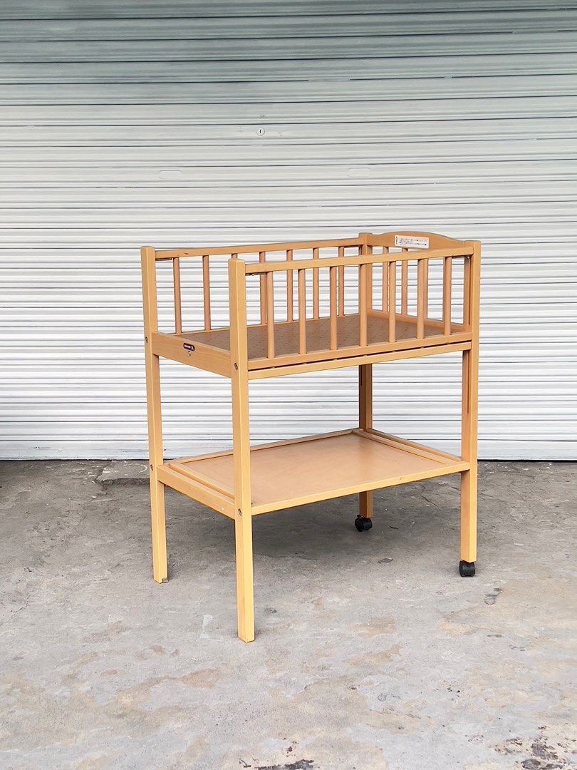 Baby Wooden Changing Trolley Table (Category: Changing Tables & Stations) located in Bulacan. Submitted by rock_off.thriftshop.ph (Listing ID 1364275892, Image 2). Description: .