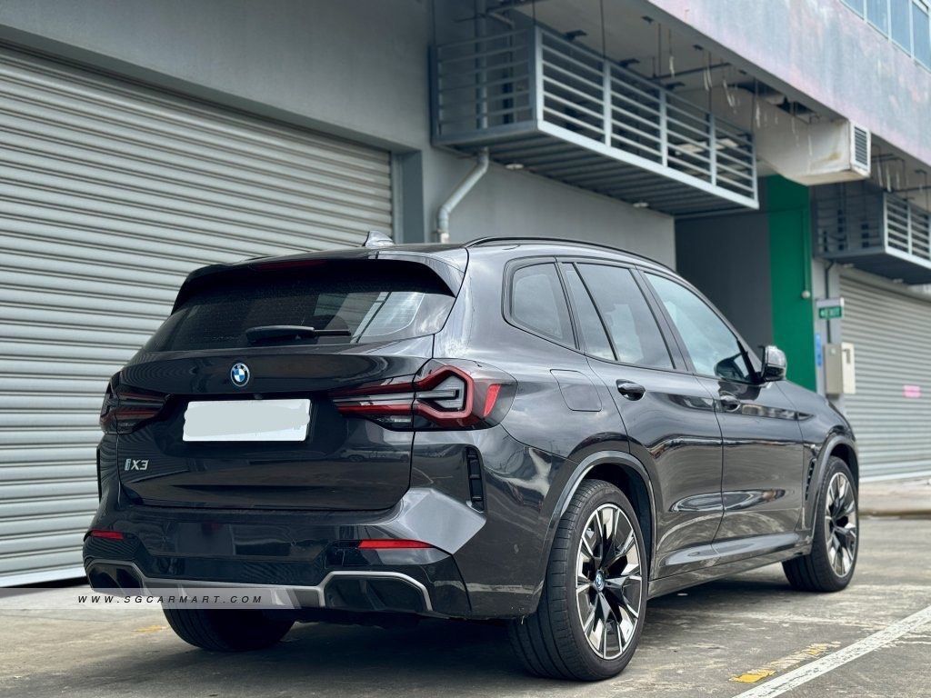 BMW IX3 Electric Auto (Category: Used Cars) located in Singapore. Submitted by valuemotoring (Listing ID 1364394581, Image 3). Description: 84440900 Clearance sales BMW IX3 sunroof Highline sunroof from $1080 monthly mega promo!! Low mileage 🔥🔥🔥 Mega Promo!!! superb condition! Highest trade in! 🔥🔥🔥🔥🔥🔥🔥🔥🔥🔥🔥🔥🔥🔥🔥🔥🔥 Trusted dealer . Best package Guranteed . Interest rate from 1.68% . 10% downpayment mega promo PHV full loan $0 dow