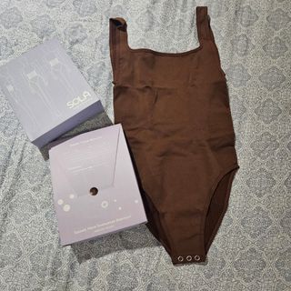 BNew Square neck sleeveless Body Suit Slimwear shape wear SOLA SOLAVERSE (Sz S)