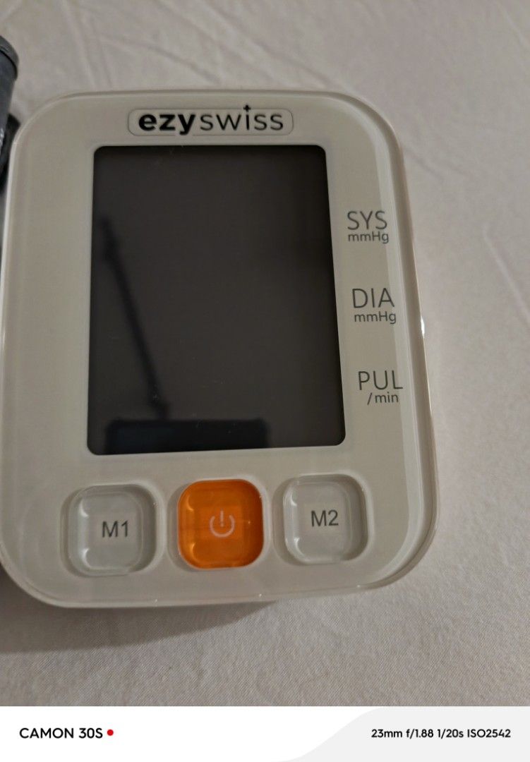 BP machine (Category: Health Monitors & Weighing Scales) located in Shah Alam. Submitted by michsho (Listing ID 1364277403, Image 3). Description: one yr old. in excellent condition. esyswiss brand can cod.