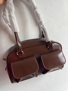 Brownmodes啡色漆皮保齡球袋64222604412931110