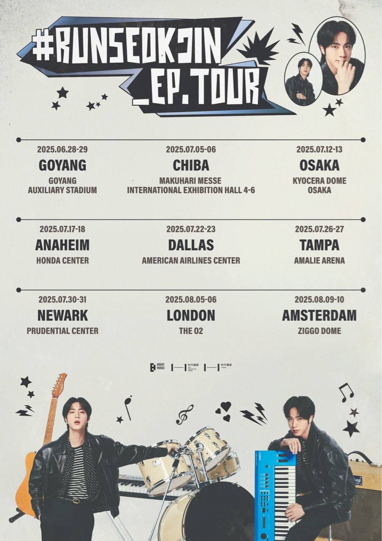 RUNSEOKJIN GOYANG JINプレゼント Jin's runseokjin ep tour in Goyang