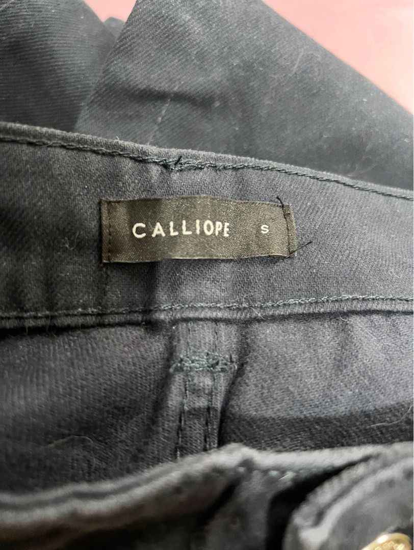 CALLIOPE Navy Blue Wide Leg Jeans (Category: Jeans) located in Davao. Submitted by shopbees (Listing ID 1364289706, Image 1). Description: RFS Decluttering Real color is closer to a True Navy blue not as dark as in pics .