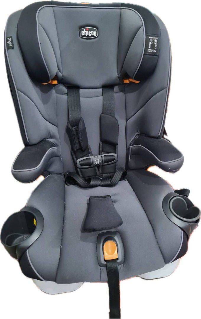 Chicco MyFit Harness + Booster Car Seat (Category: Car Seats) located in Quezon City. Submitted by zalika29 (Listing ID 1364325849, Image 1). Description: Chicco MyFit Harness + Booster car seat Harness Mode: For children 2 years and older, weighing 25-65 lbs and up to 54 inches tall. Booster Mode: For children 4 years and older, weighing 40-100 lbs and between 38-57 inches tall. Key features include: * DuoGuard side-impact protection system. * E
