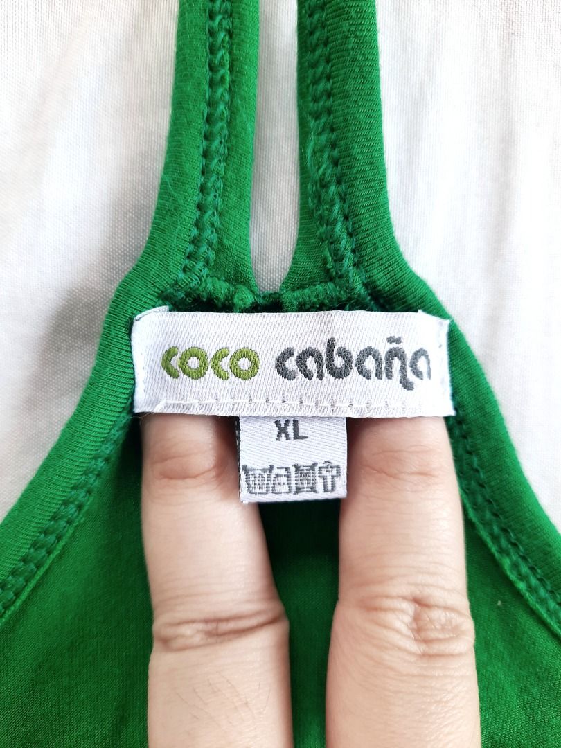 Coco Cabana Green Sleeveless Top (Category: Sleeveless) located in Paranaque City. Submitted by adoptastuff (Listing ID 1364314442, Image 2). Description: *like new condition *summer vibes fashion.