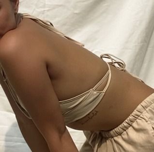 DAWN Tie-String Linen Top in Beige (Category: Sets or Coordinates) located in Mandaluyong City. Submitted by mgmx_ (Listing ID 1364265569, Image 2). Description: GABRIELLE SERIES - SAMPLE SALE A tie-string midriff top perfect for doing both nothing and everything. Made with breathable linen, the DAWN is cozy, fresh and matches perfectly with any bottom. - Also available in Off-White color (see separate listing) - Pair it with MIDDAY pants or COUR